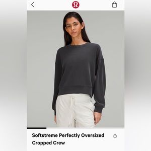 Lululemon Softstreme Perfectly Oversized Cropped Crew